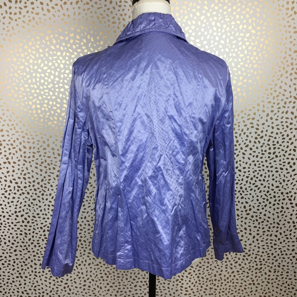 Chicos Lightweight Lavender Full Zip Jacket - image 4